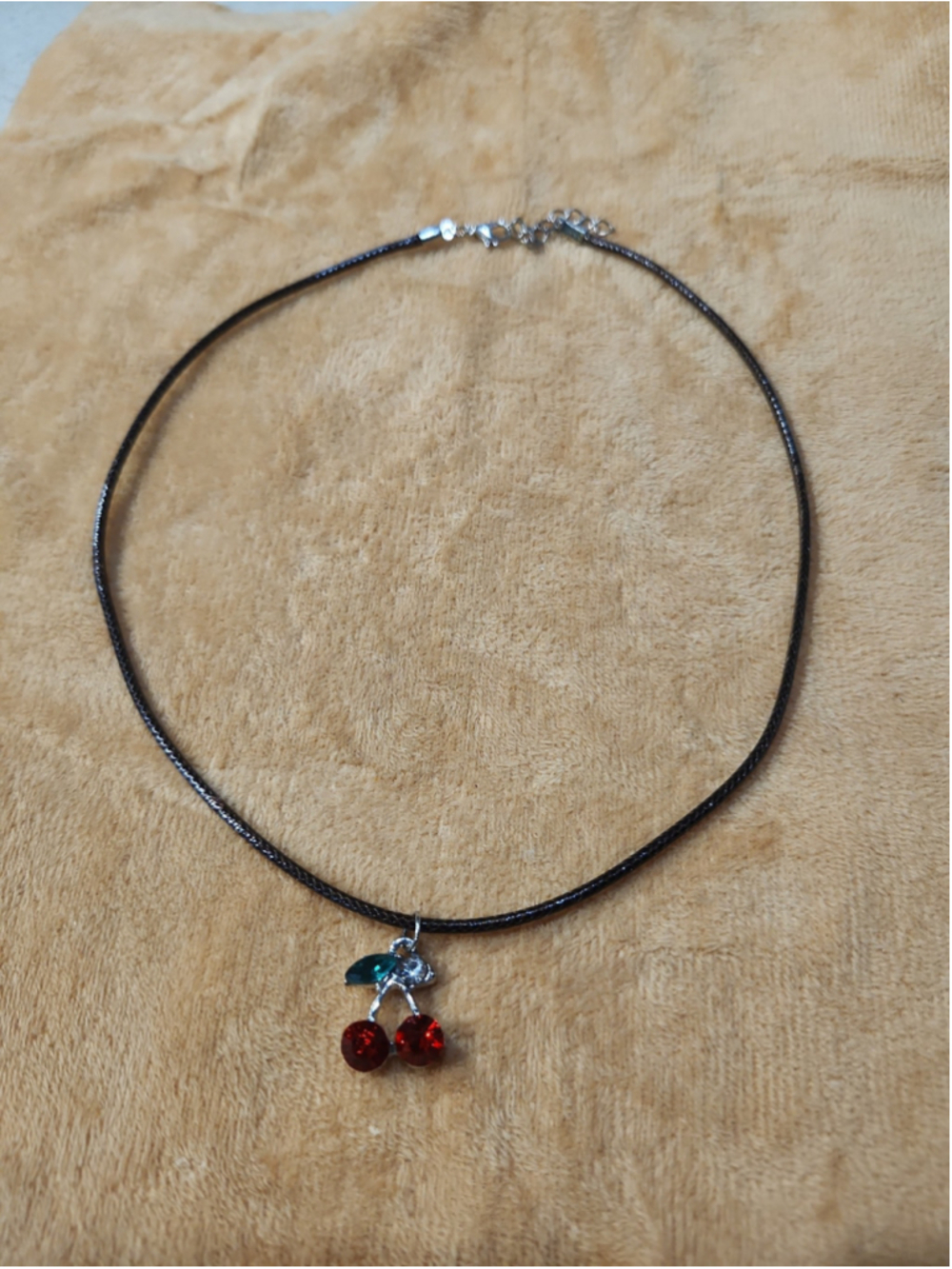 Cherry Rhinestone Necklace